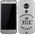 NHL Minnesota Wild Black Text Moto E5 Play Skin